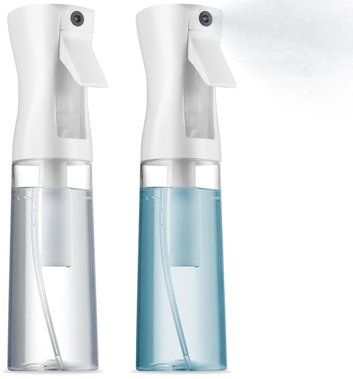 2 Pack Continuous Spray Bottles - Ultra Fine Mist for Hair & Water