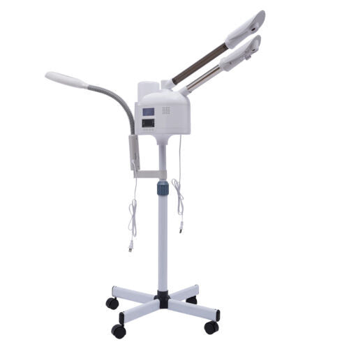 Professional 3 in 1 Facial Steamer LED Magnifying Lamp Face Skin Care