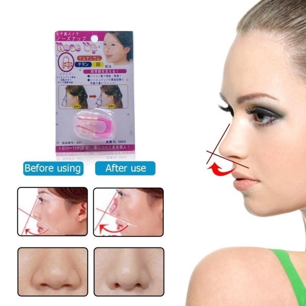 Silicone Nose Shaper Clip for Non-Invasive Nose Slimming & Lifting