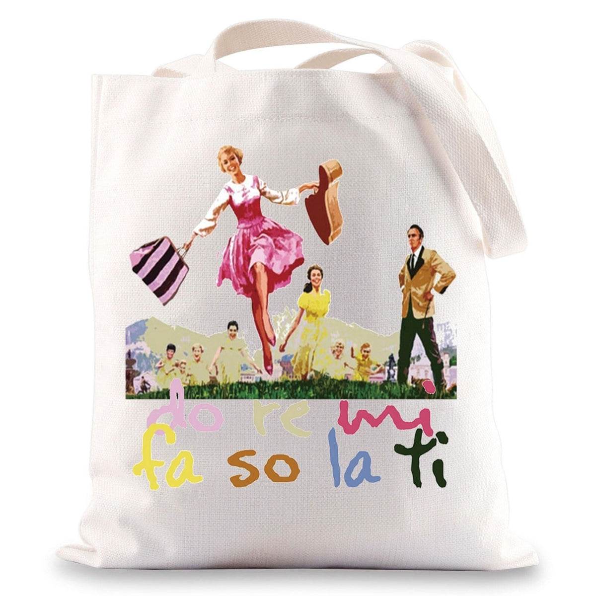 Music-Themed Cosmetic Makeup Bag - Sound of Music Do Re Mi Design