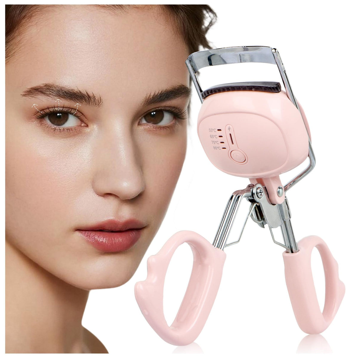 Electric Heated Eyelash Curler Fast 5s Heat Up Safe Anti-Burn 4D Lashes
