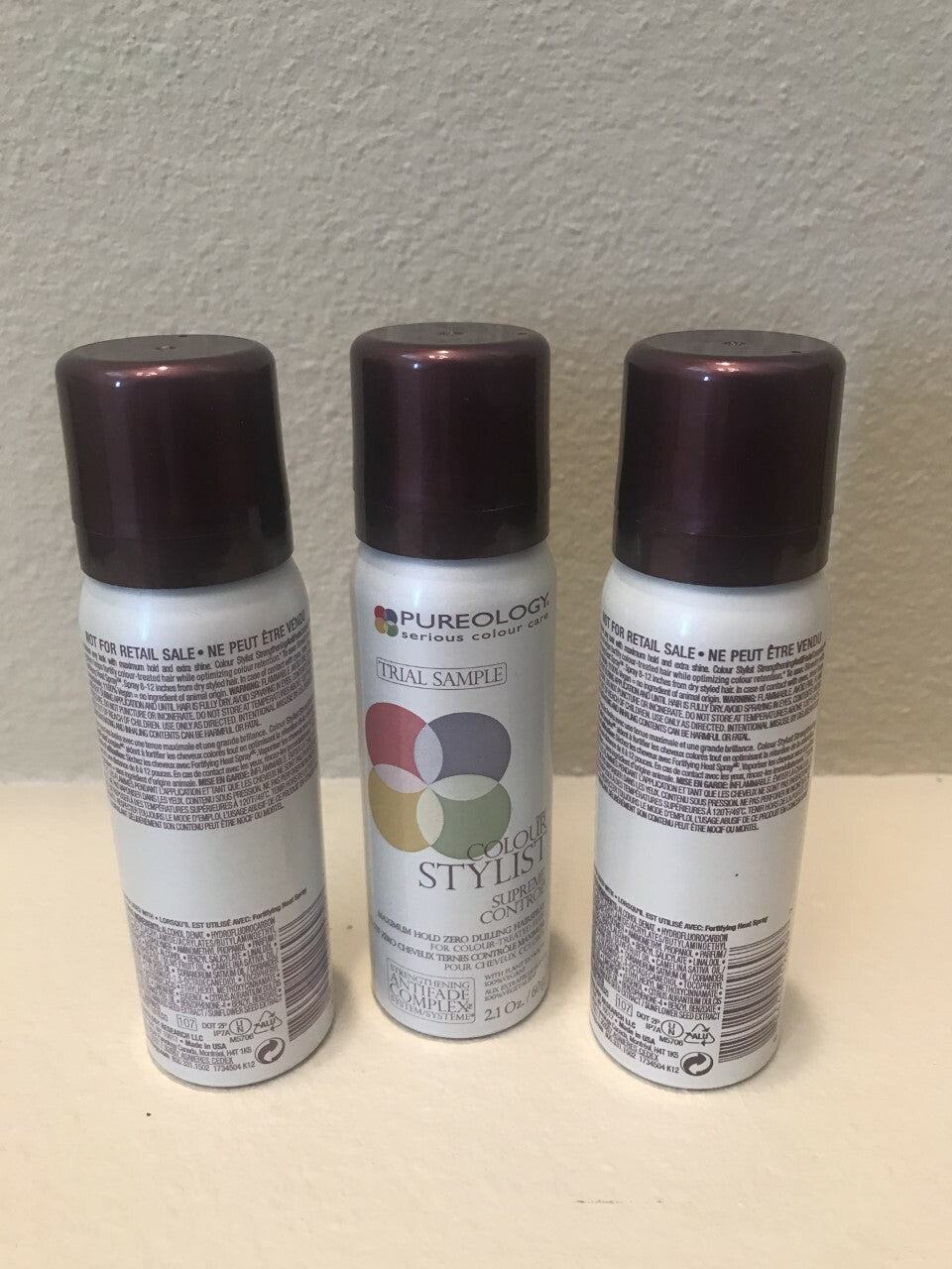 Pureology Colour Stylist Supreme Control Hairspray - Maximum Hold, Zero Dulling, 3 Pack