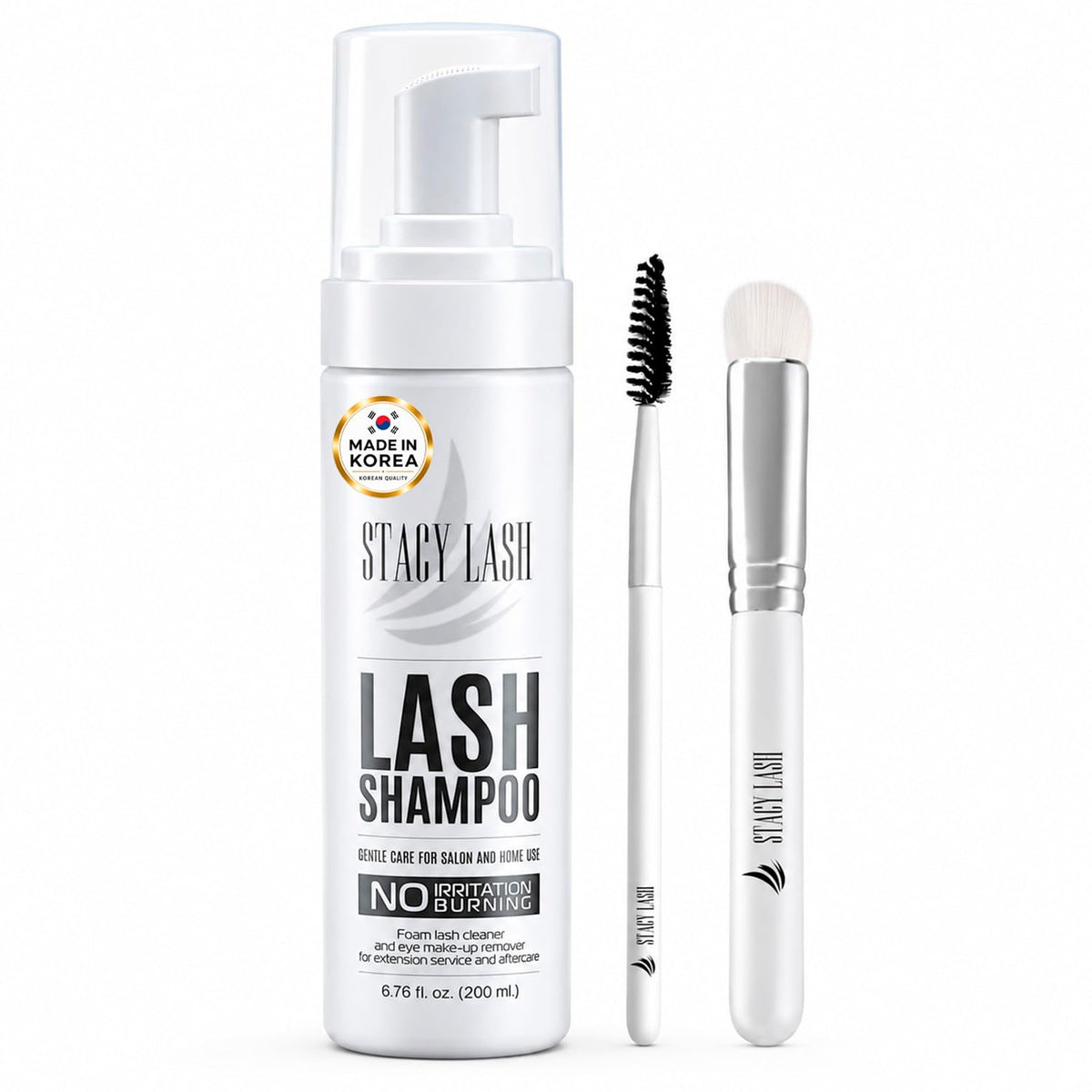 Eyelash Extension Shampoo Foaming Cleanser for Natural Lashes 200ml
