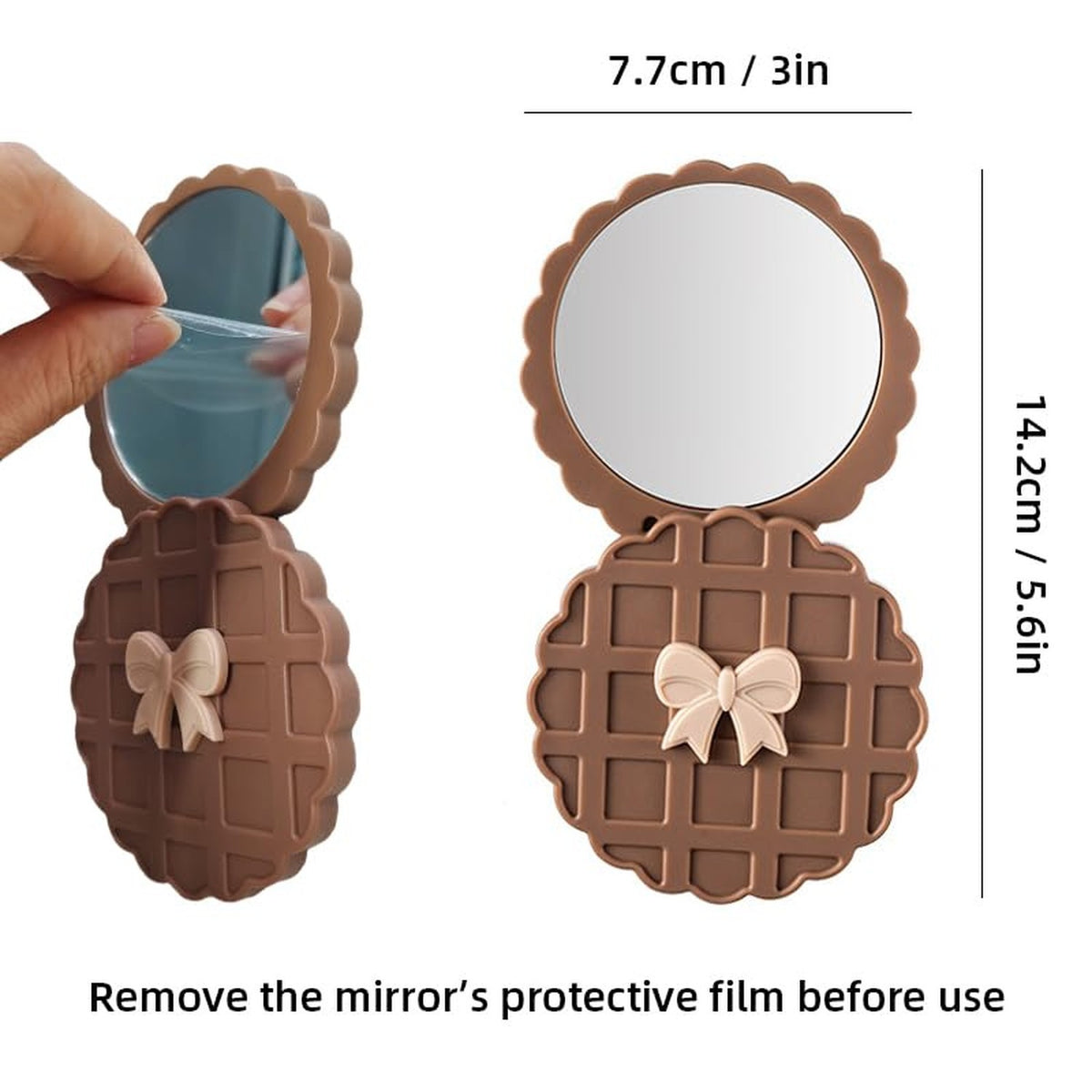 Mini Round Makeup Mirror for Travel & Purse - Compact & Portable