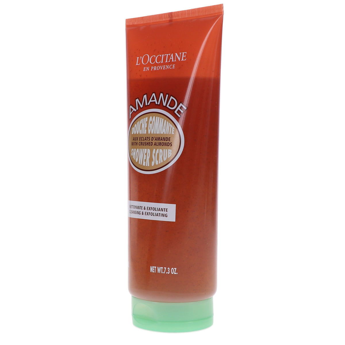 Almond Shower Scrub 7.3 oz - Exfoliating Body Wash for Soft Skin