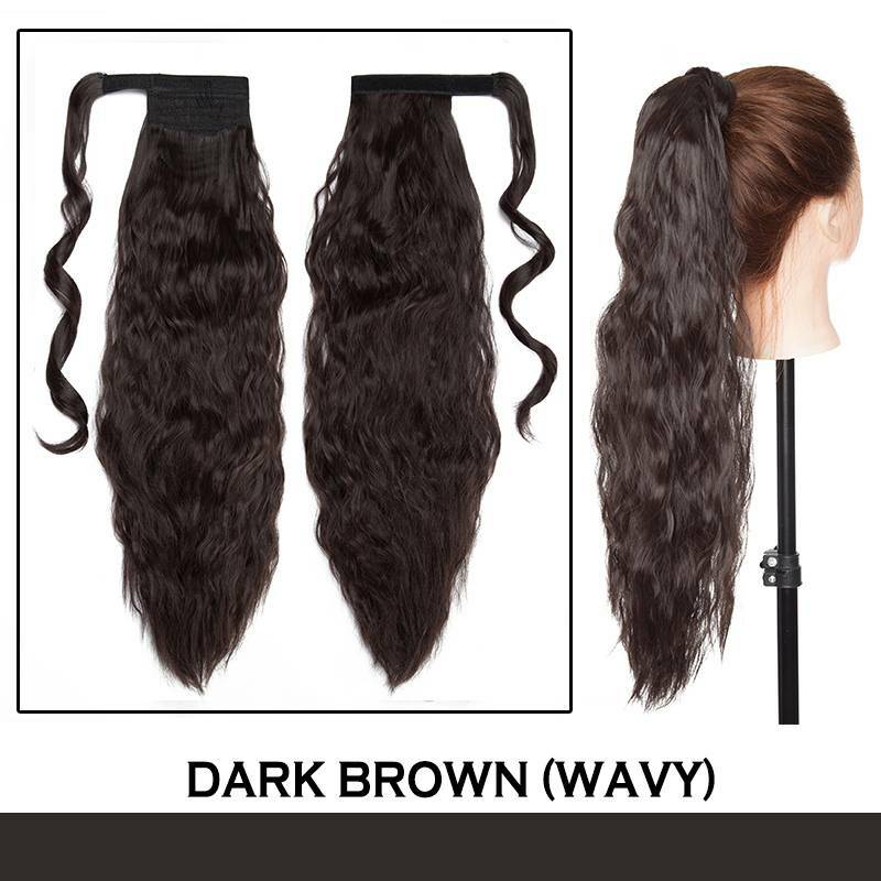Ponytail Wrap Around Hair Extensions - Clip-In & Thick Styling