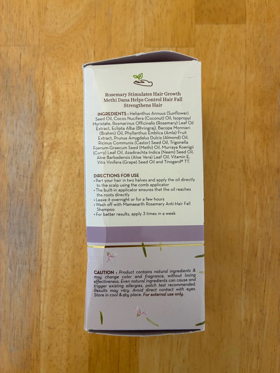Mamaearth Rosemary Hair Growth Oil 150ml - Natural Hair Treatment with Methi