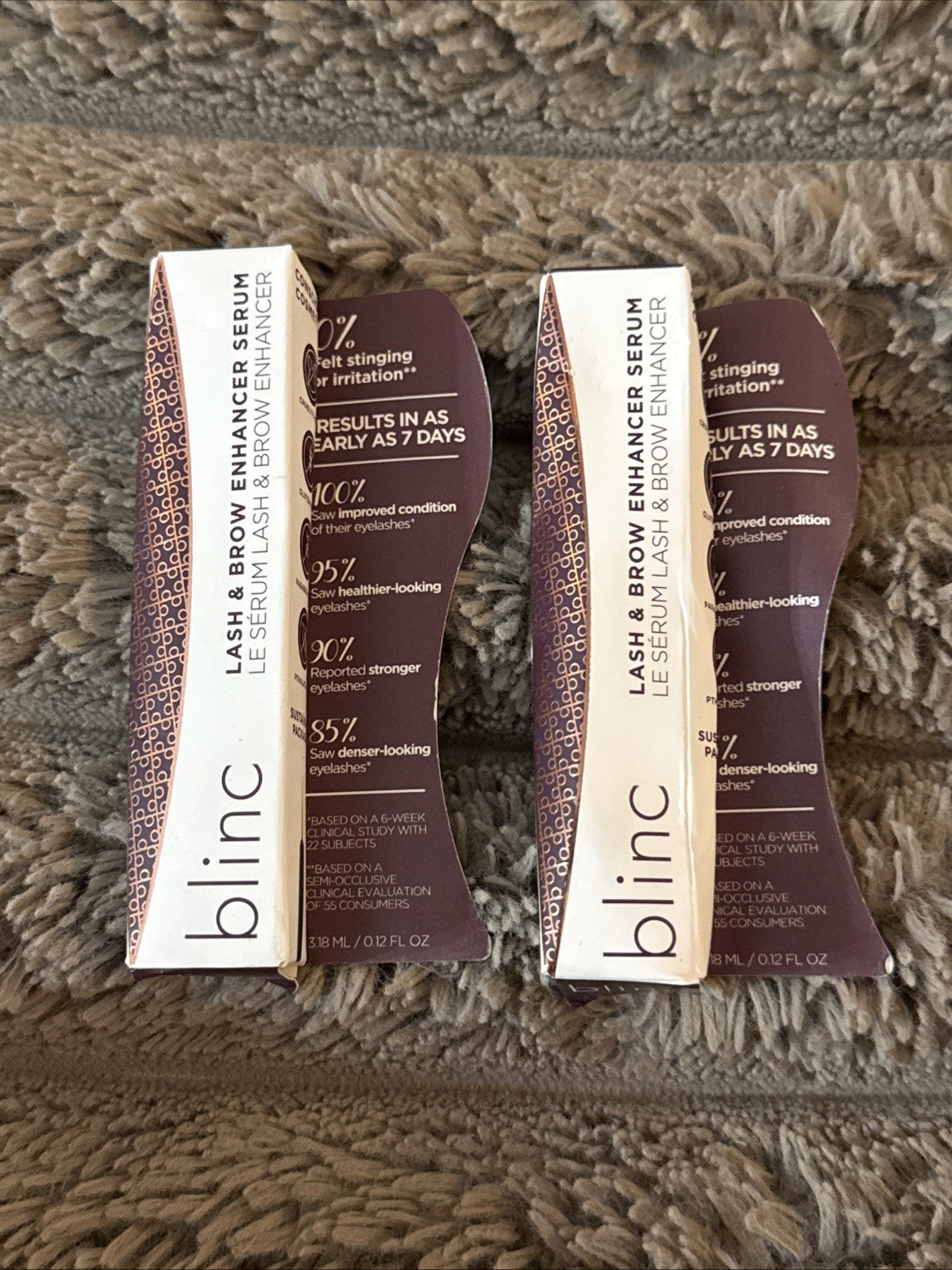 2 Pack Lash and Brow Enhancer Serum - Full Size 0.15 Fl Oz 4.5ml