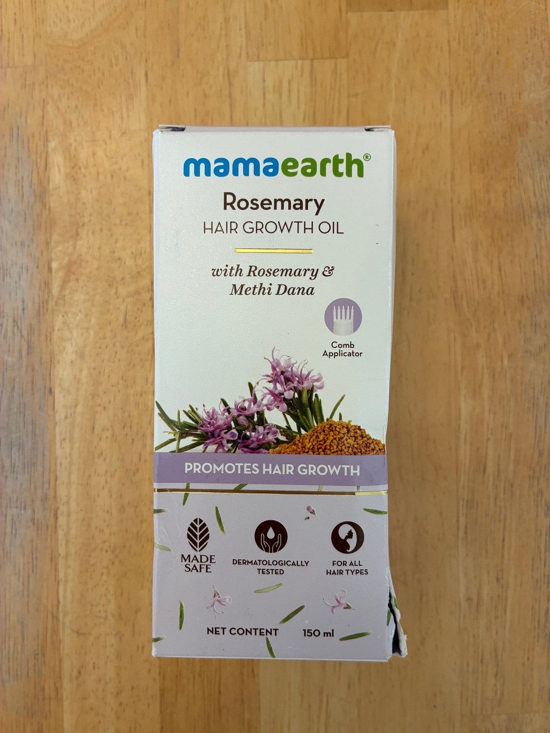 Mamaearth Rosemary Hair Growth Oil 150ml - Natural Hair Treatment with Methi