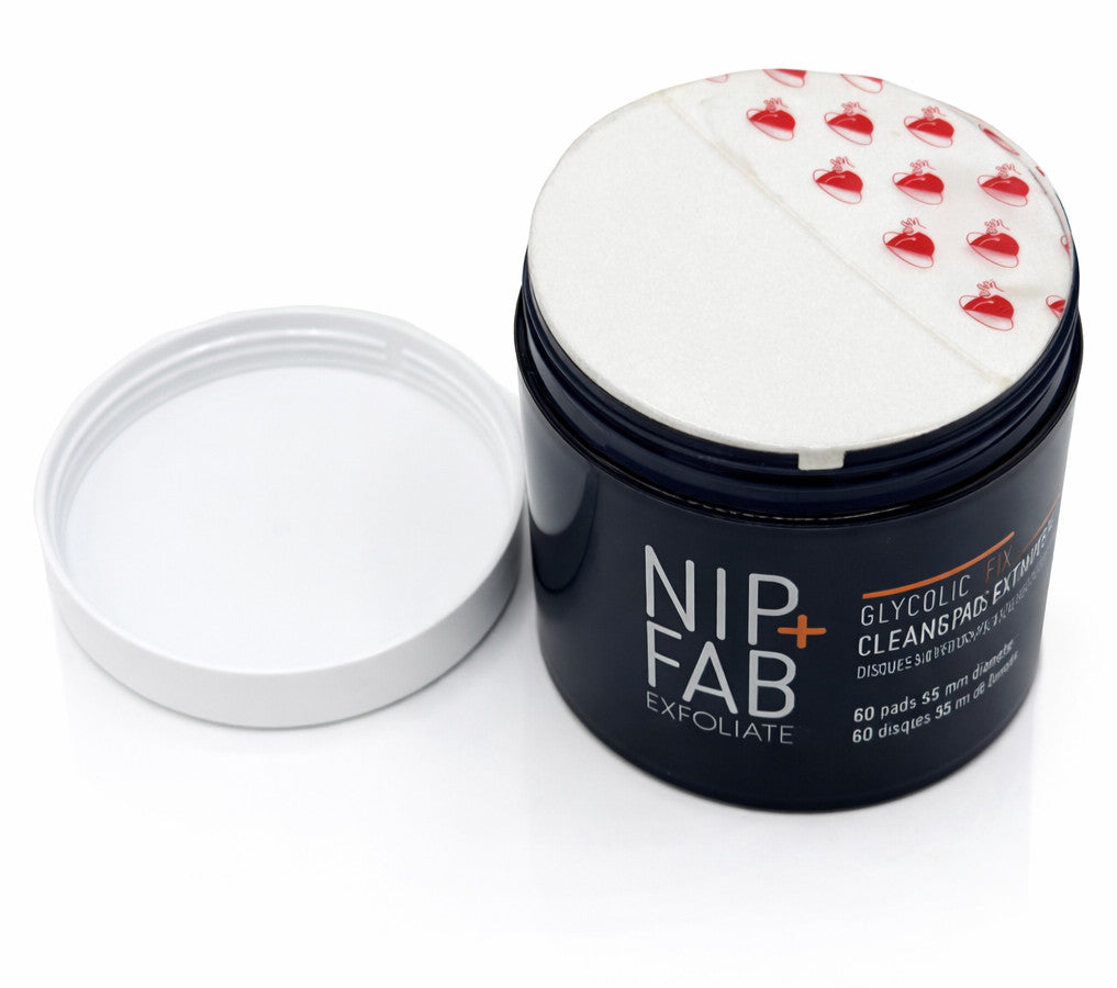 NIP + FAB Glycolic Fix Pads Extreme Night Cleanser Hyaluronic Bundle