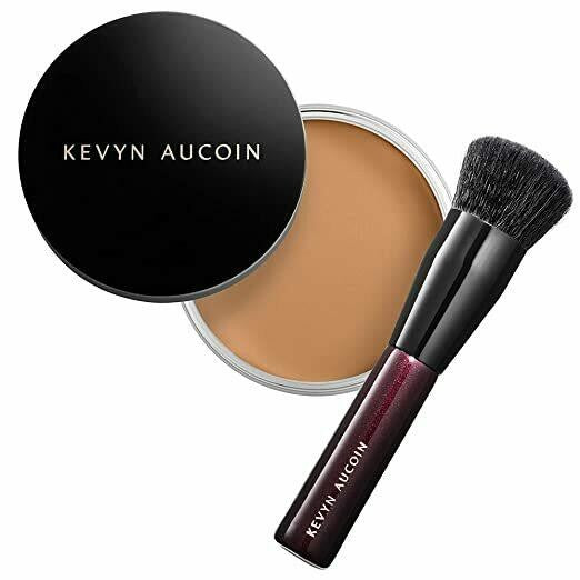 Full Coverage Foundation Balm with Hydrating Formula & Brush - Multiple Shades