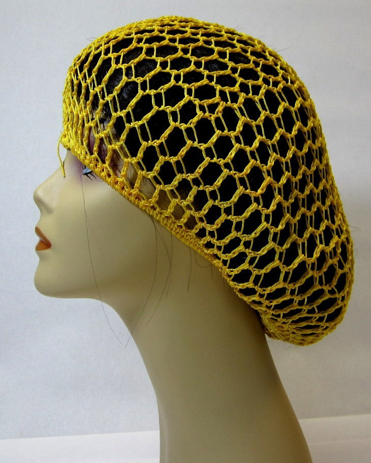 LOT OF 2 OR 12 HATS-- CROCHET SOFT RAYON HAT SNOOD HAIR NET ONE SIZE