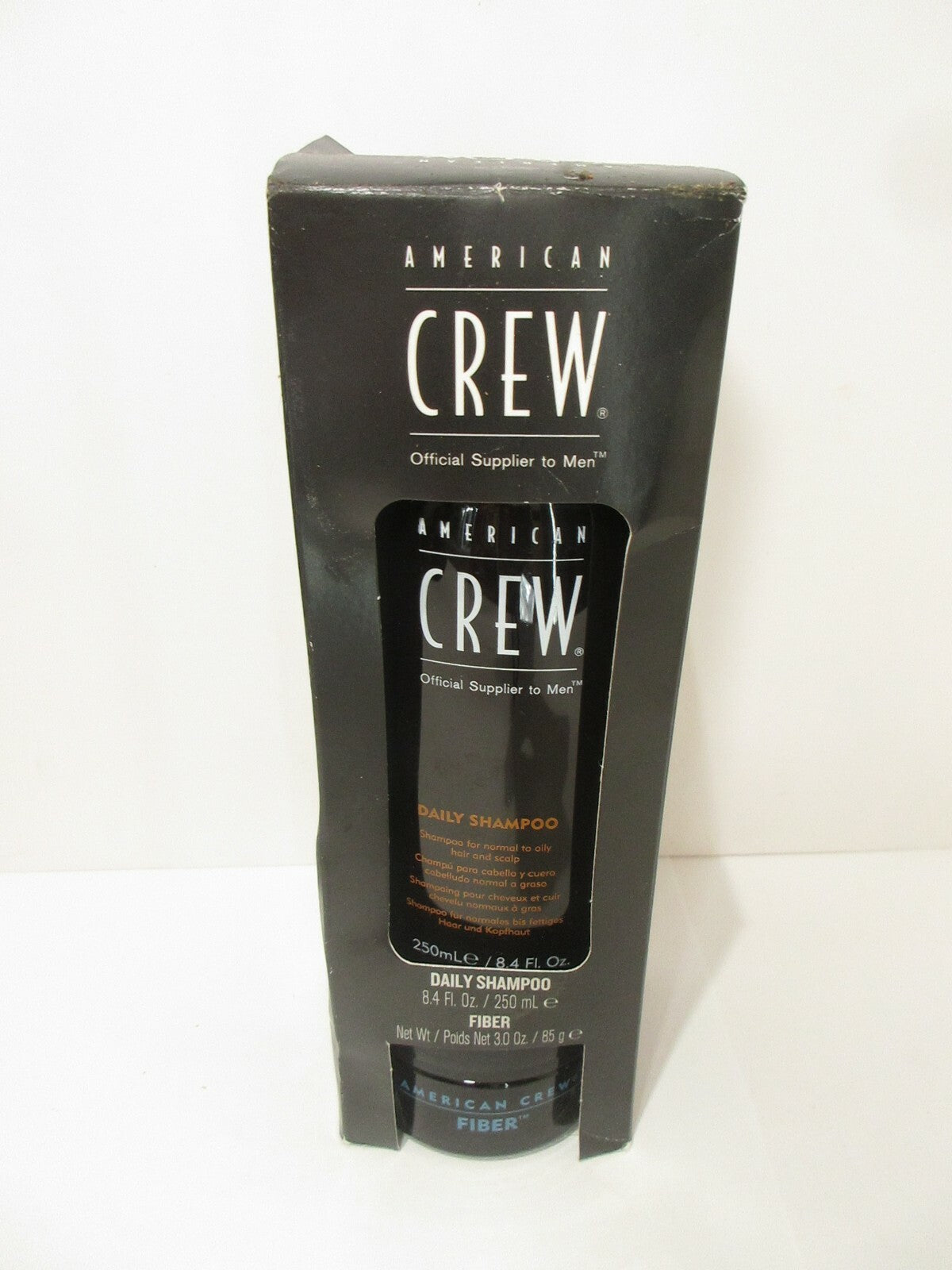 American Crew Grooming SET Daily SHAMPOO 8.4oz & FIBER high hold 3oz