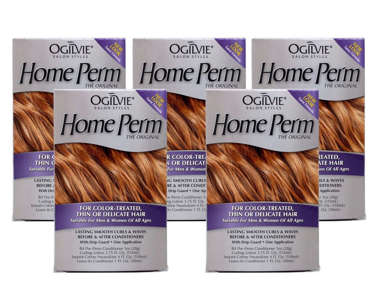 Ogilvie Home Perm Kit for Thin Delicate Hair - Pack of 5