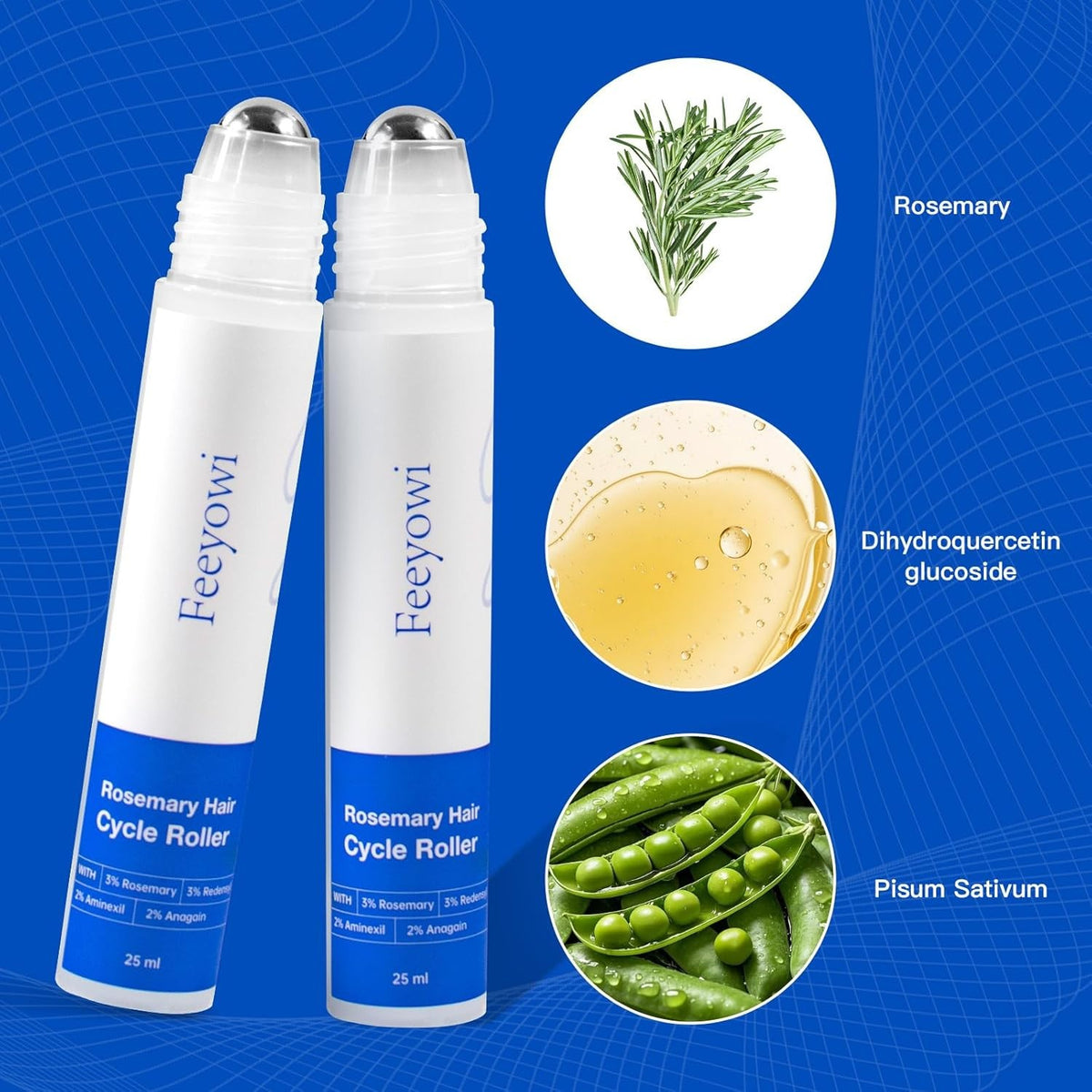Rosemary Growth Serum with Redensyl and Anagain – Roll On 25 ml,