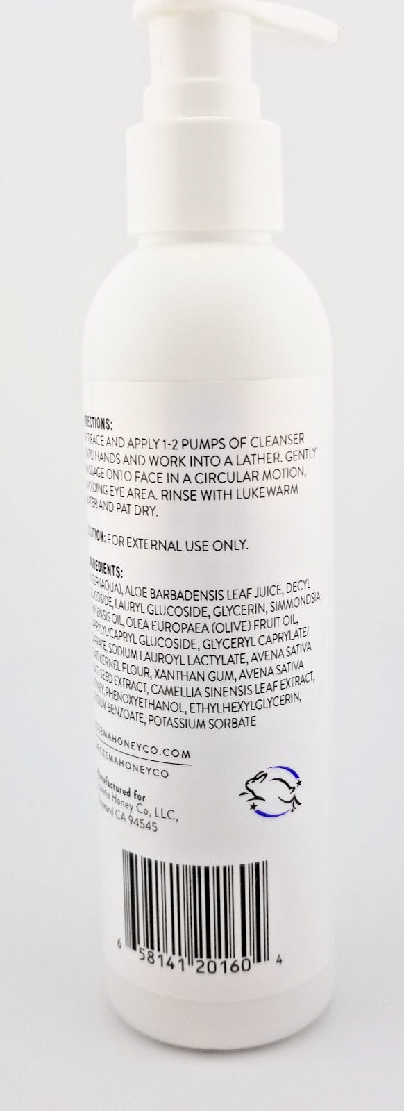 SIX Fl OZ Pump Eczema Honey Soothing Facial Cream Sensitive Skin