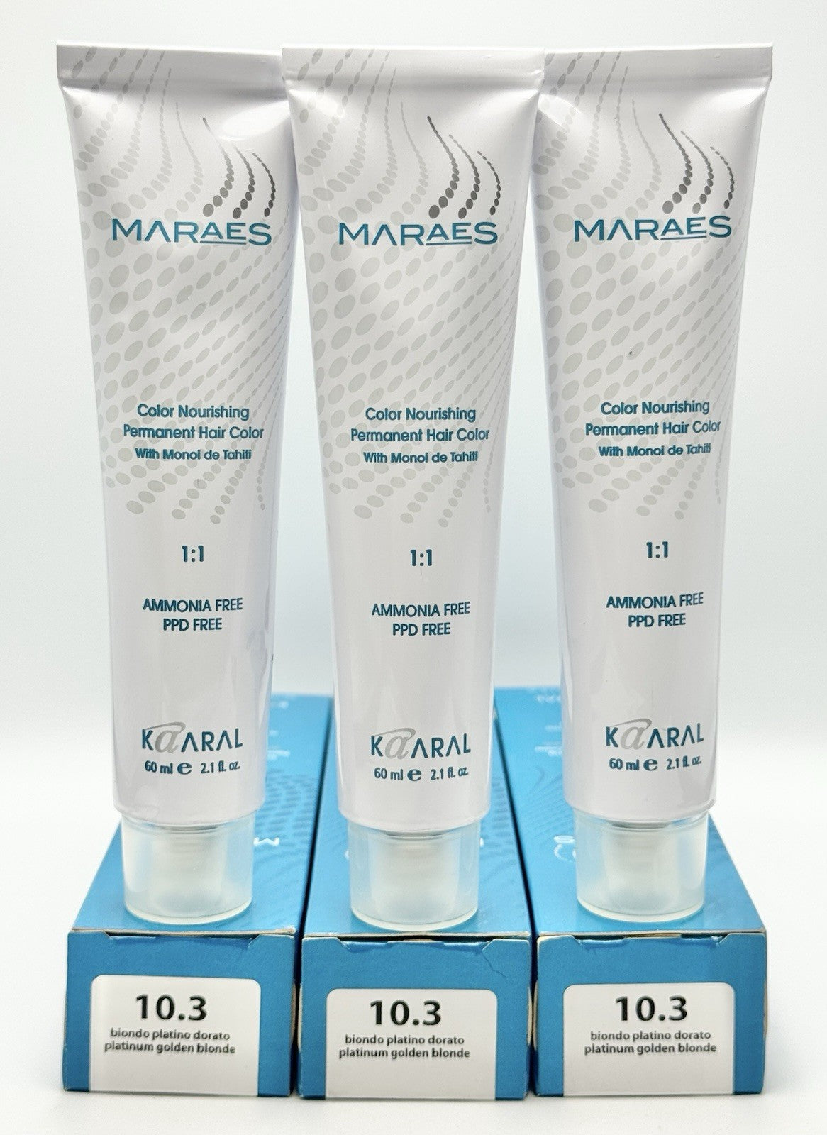 Permanent Haircolor 10.3 Platinum Golden Blonde - 3x Pack