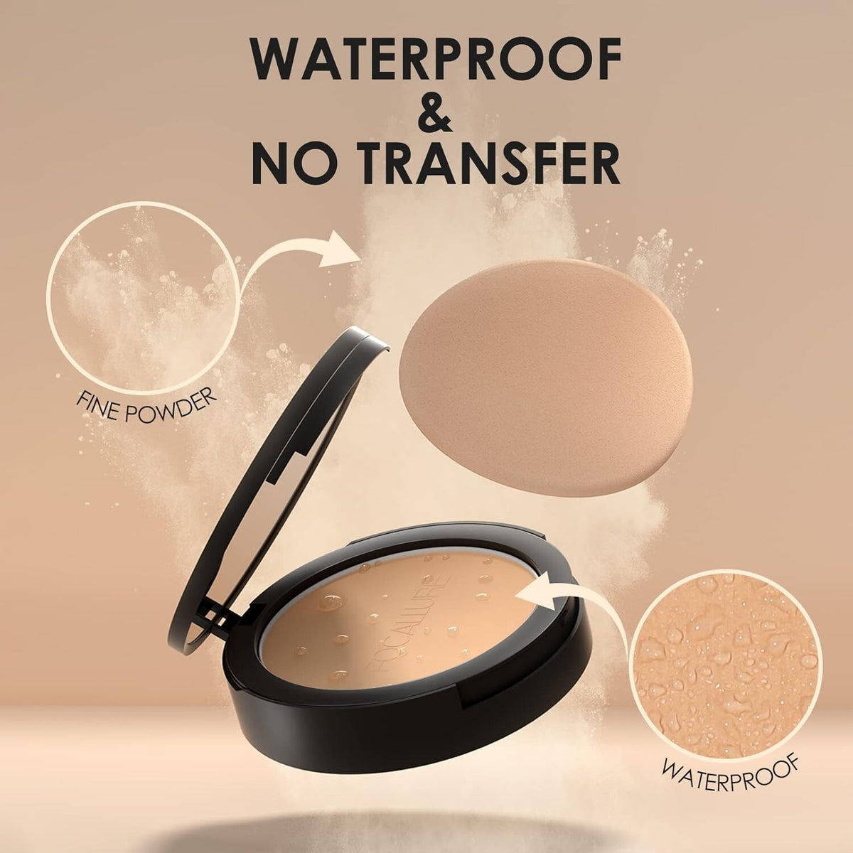 High Coverage Translucent Face Powder Compact for All Skin Types