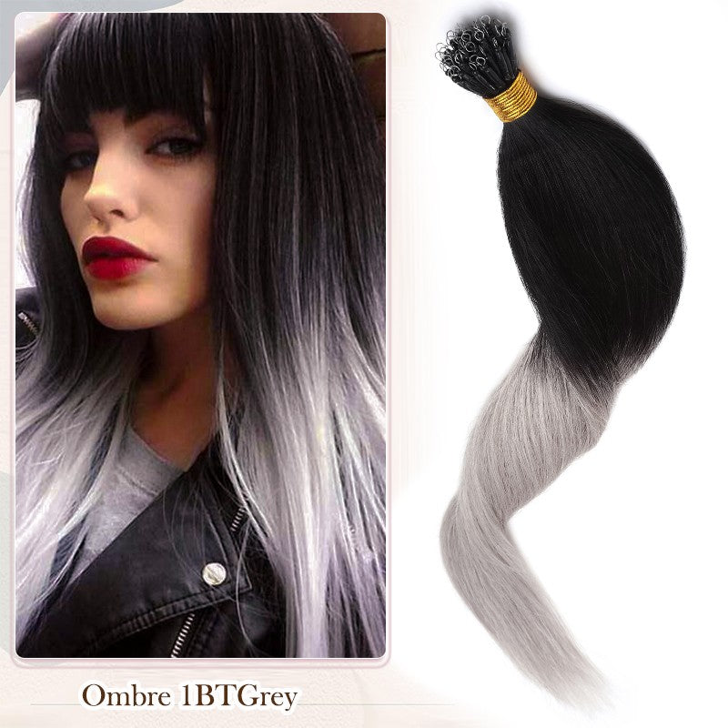 Nano Beads Hair Extensions 100% Remy Human Hair Balayage Ombre Blonde