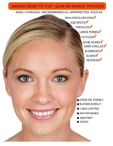 Water-Based Airbrush Makeup Foundation Matte Finish M14 Toasted Walnut