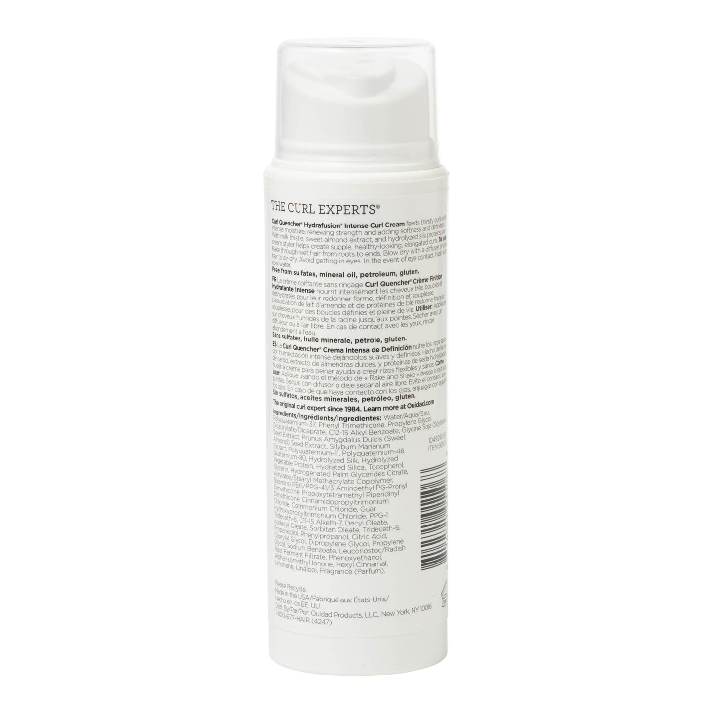 Hydrating Curl Cream for Dry Hair - Intense Moisturizing & Frizz Control 5 oz