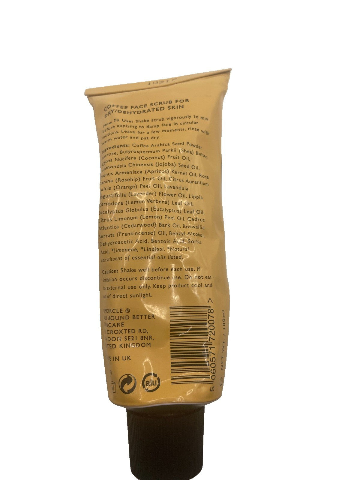 UpCircle Beauty Face Scrub Coffee & Citrus Oils Blend