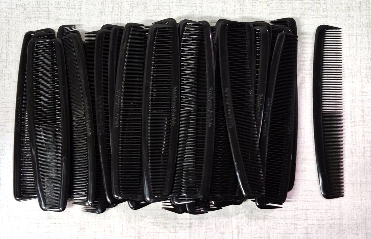 144 Pack 7-Inch Fine & Wide Tooth Combs Hair Styling & Cutting Tools USA