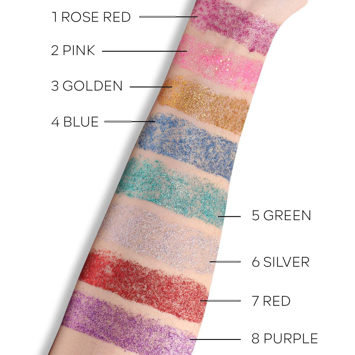 Body Glitter Stick Chunky Blue Gel for Face Hair - Sparkling Makeup