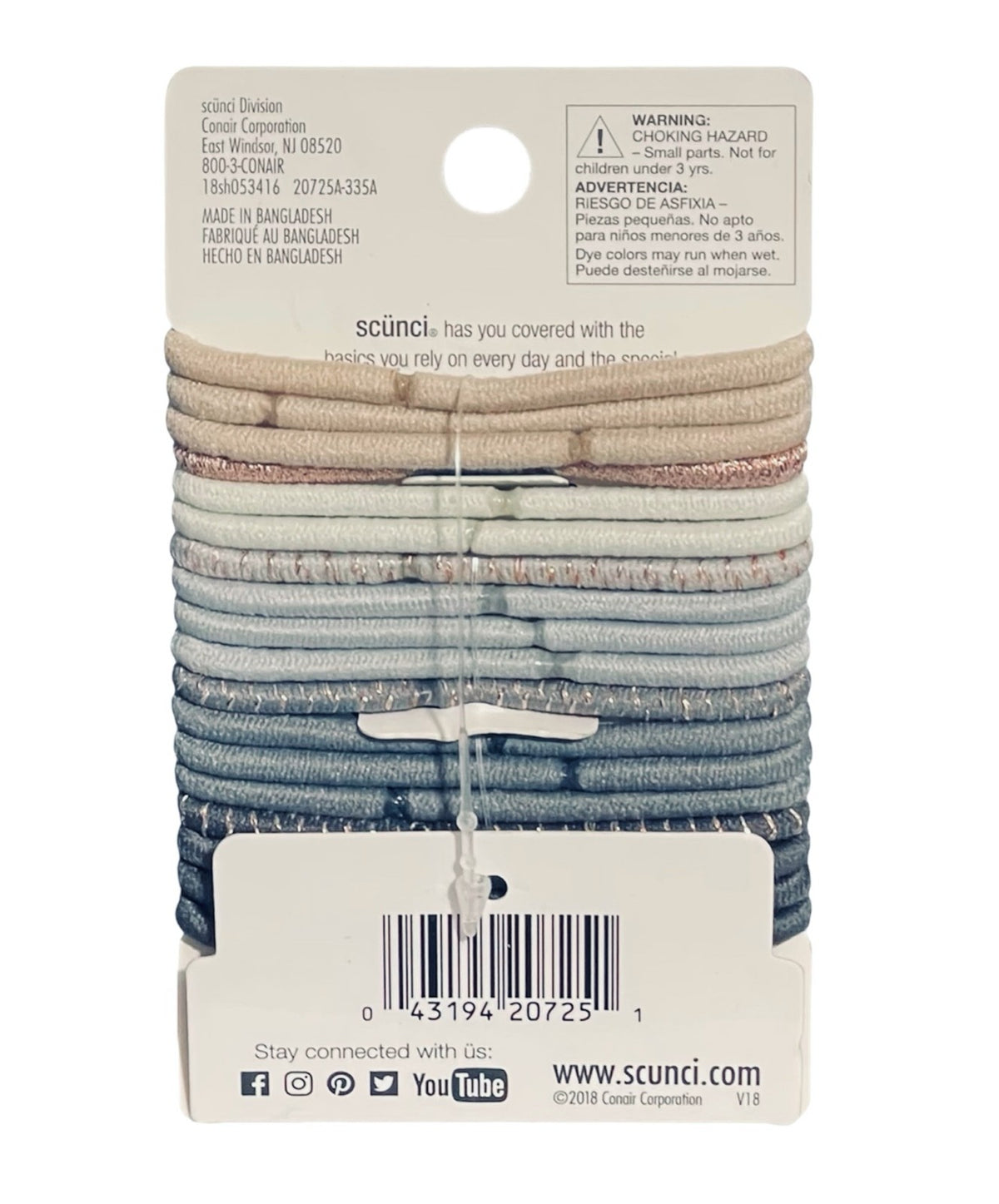 Scunci No damage Medium Hold Hairties 18 pack