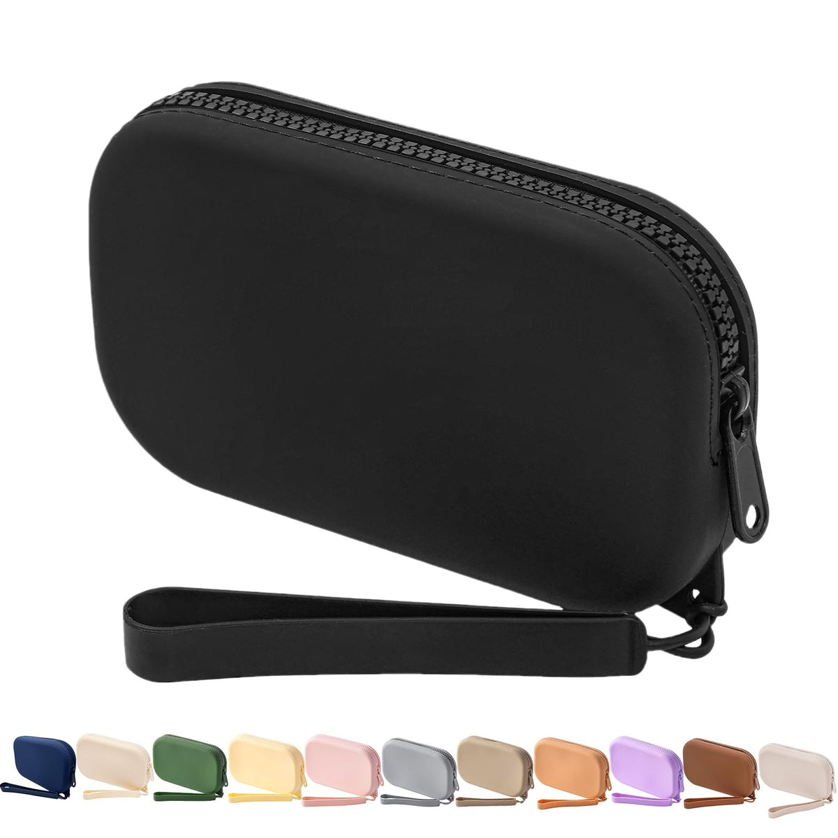 Small Silicone Travel Makeup Bag - Portable Cosmetic Organizer