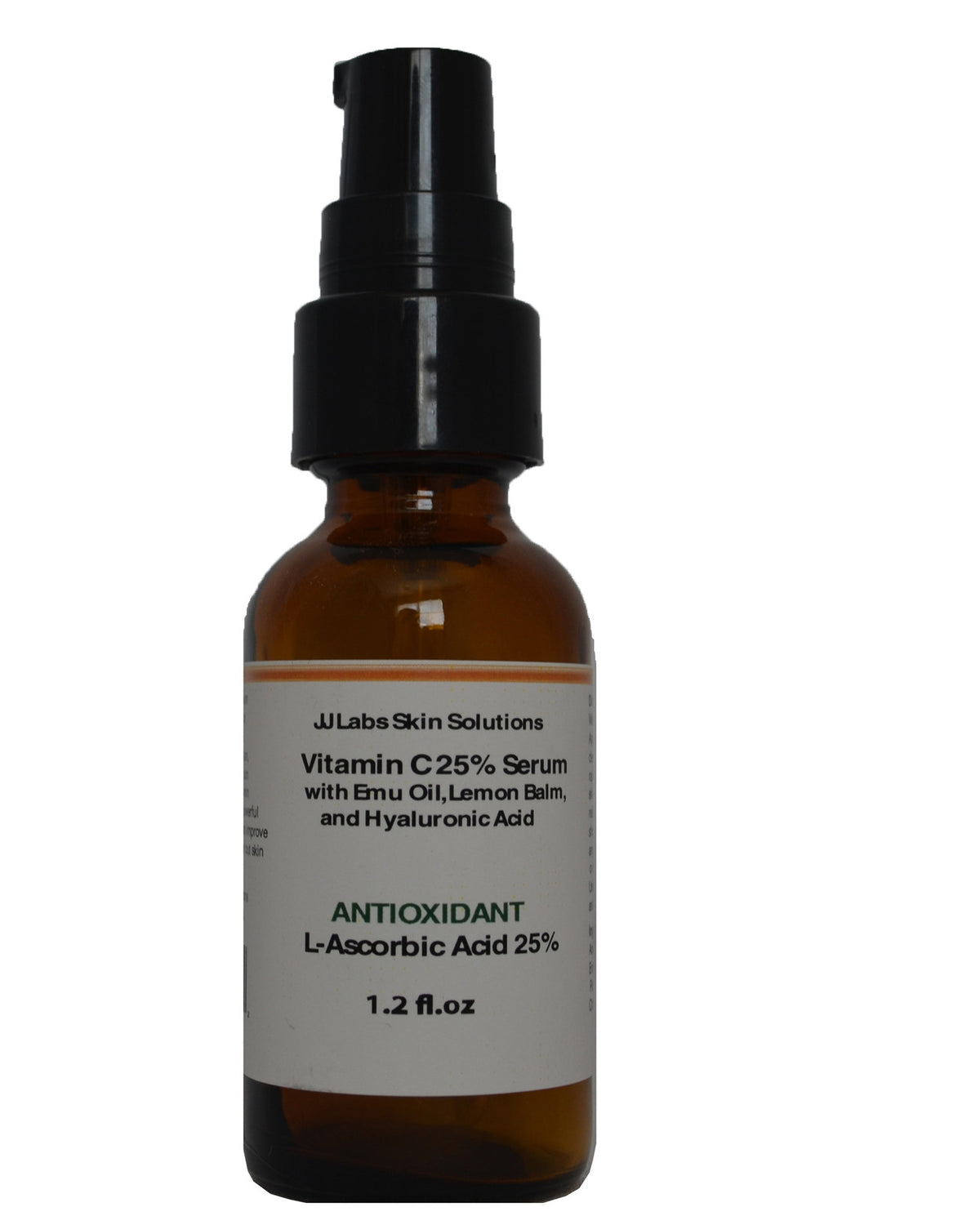 Vitamin C Serum 10-25% with Emu Oil, Hyaluronic Acid & Lemon Balm
