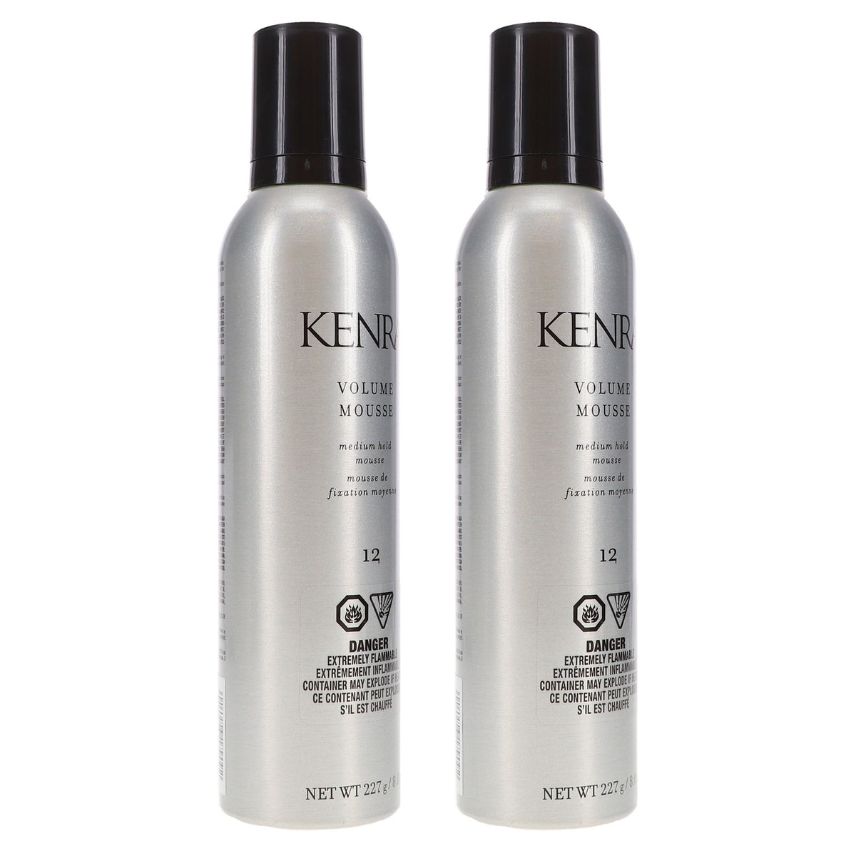 Kenra Medium Hold Volume Mousse #12 8 oz - 2 Pack for Natural, Shiny Hair