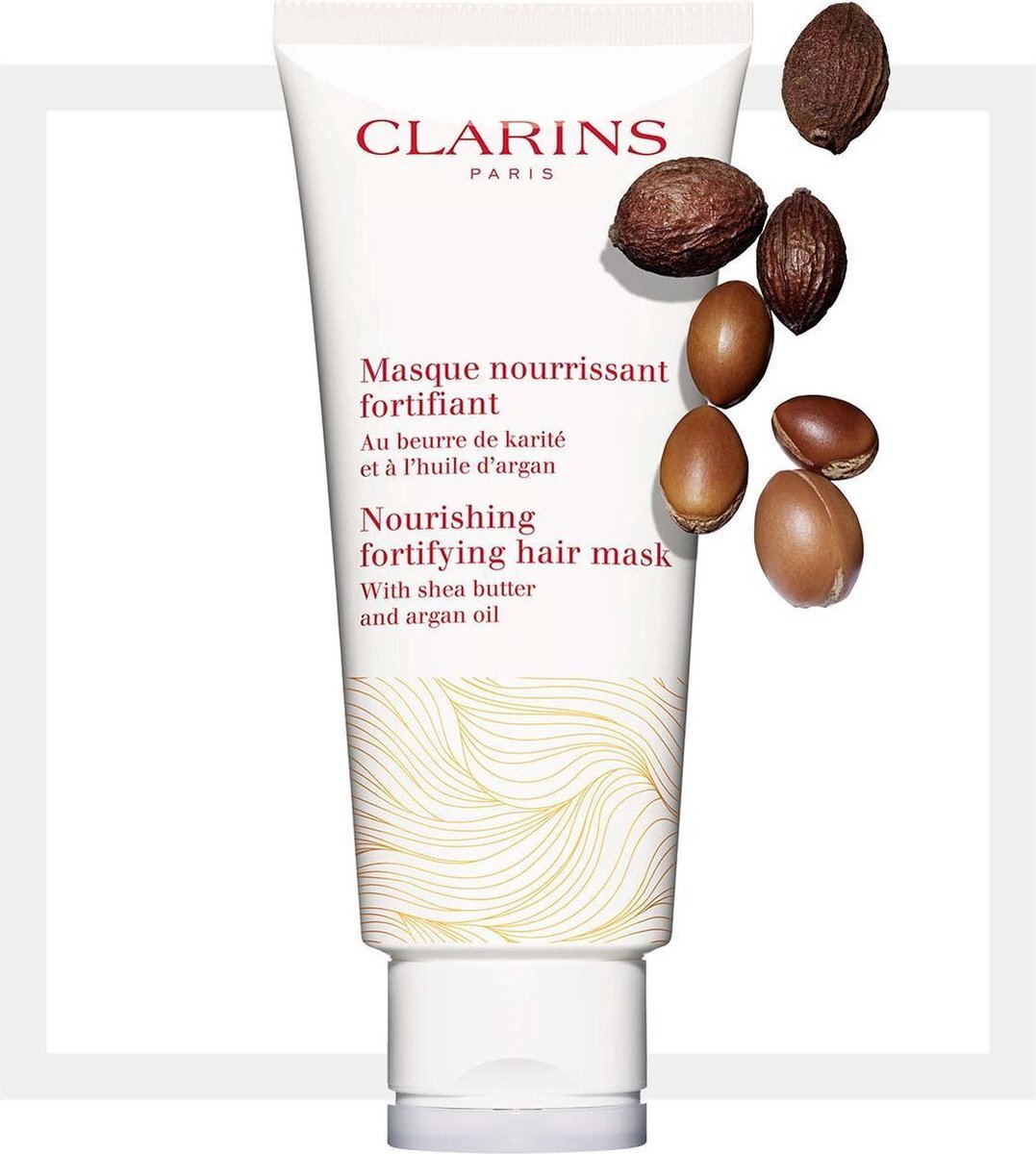 Clarins Nourishing Hair Mask with Shea Butter and Argan Oil 6.7 oz