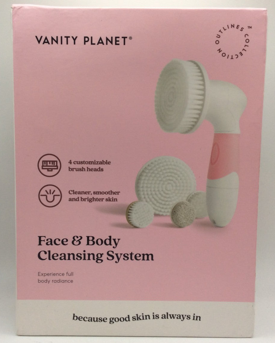 Face & Body Cleansing Kit with Ultrasonic Scrubber & Ice Roller - All Variants