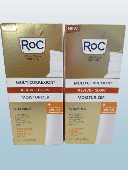 ROC MULTI CORREXION REVIVE + GLOW MOISTURIZER SPF 30 1.7 OZ BOX 2027