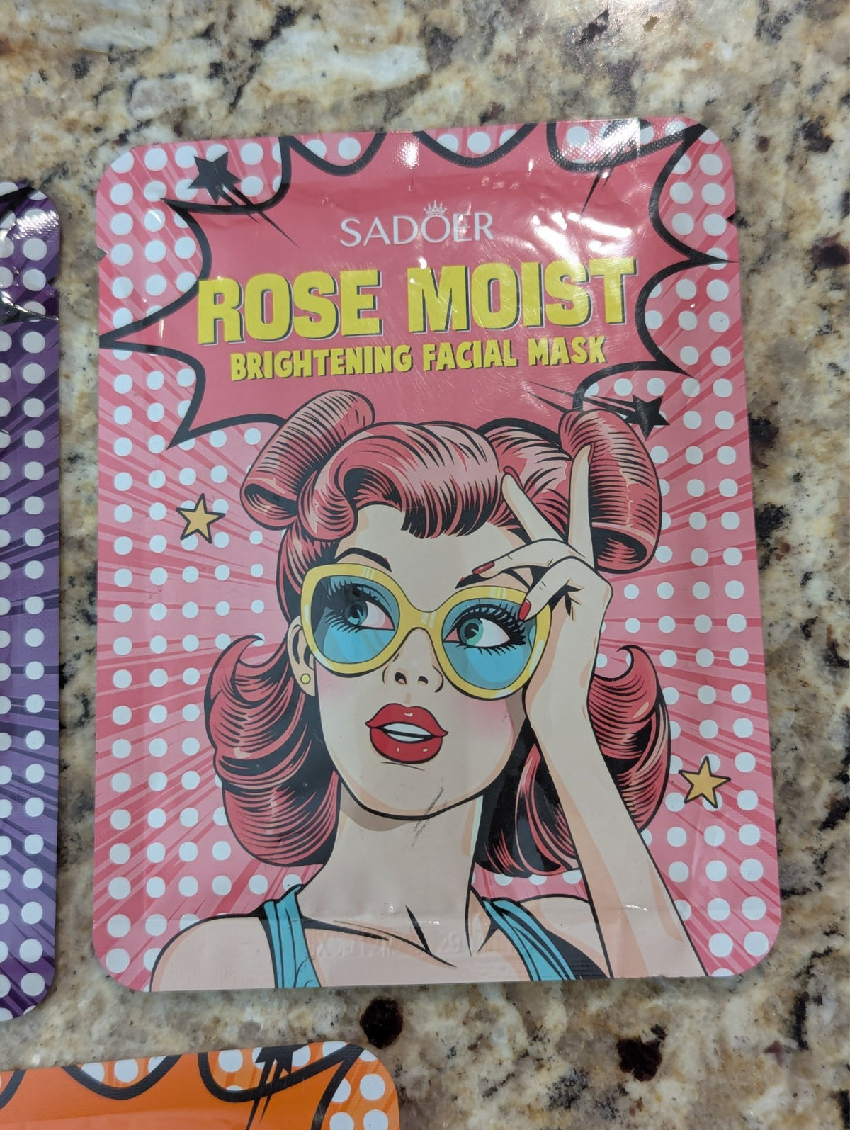 8-Piece Moisturizing Facial Mask Variety Pack - Blueberry, Lemon & Rose
