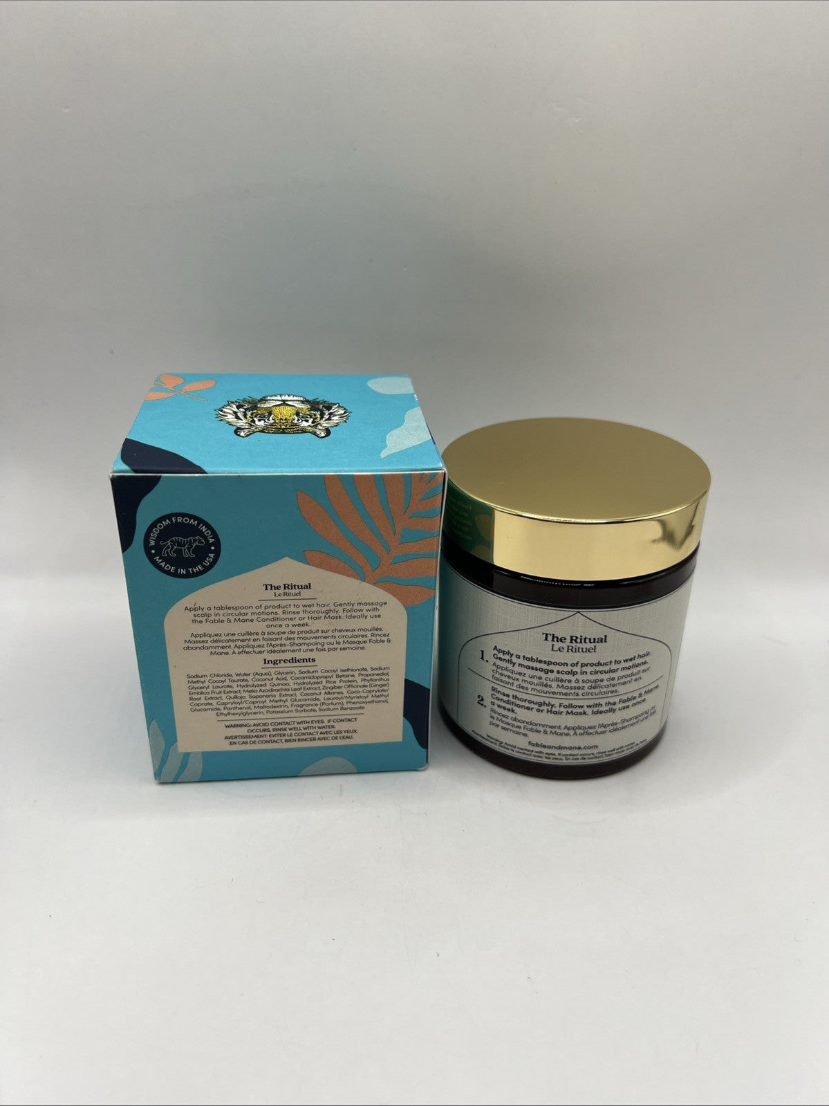 Wild Ginger Scalp Scrub by Fable & Mane - Purifying Hair & Scalp Treatment 8oz