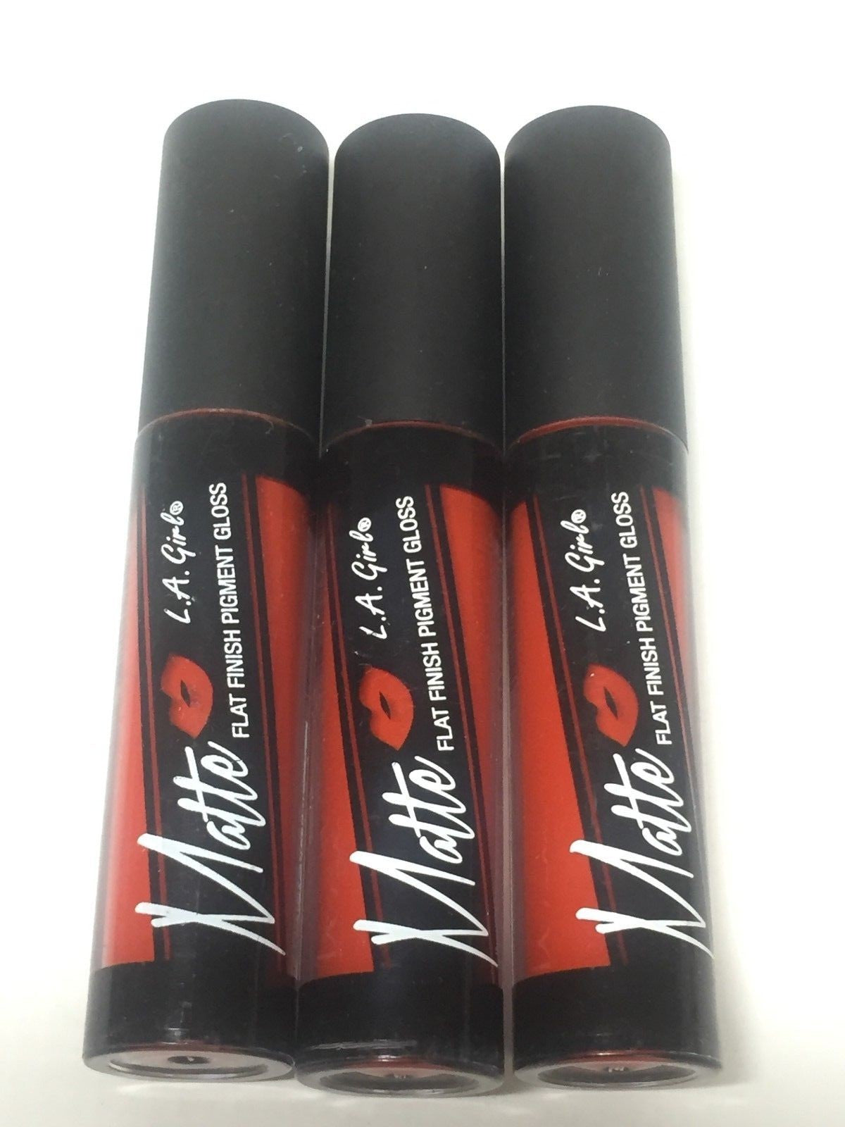 Lip Gloss Set - Matte Flat Finish Pigment Lipstick 3-Pack, Long Wear