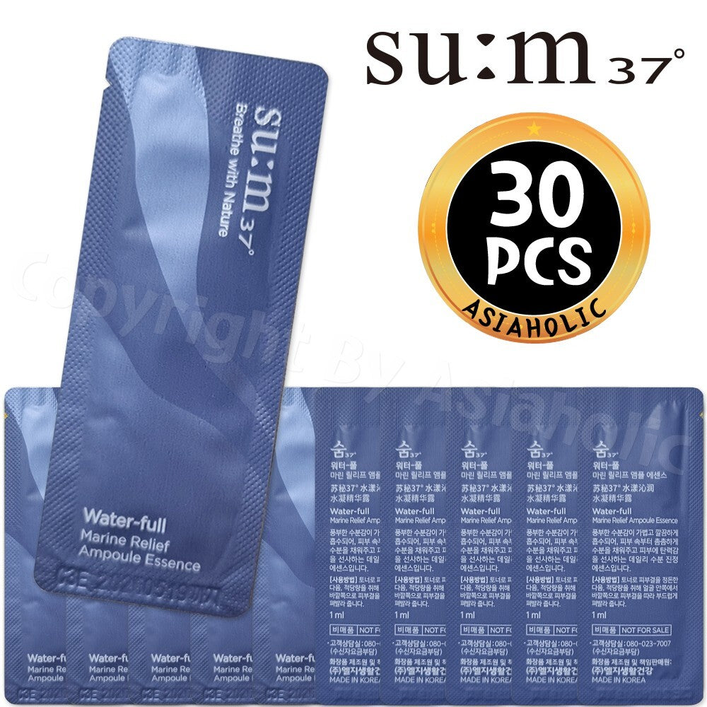 SU:M37 Water-full Marine Relief Ampoule Essence 1ml x 30pcs (30ml)