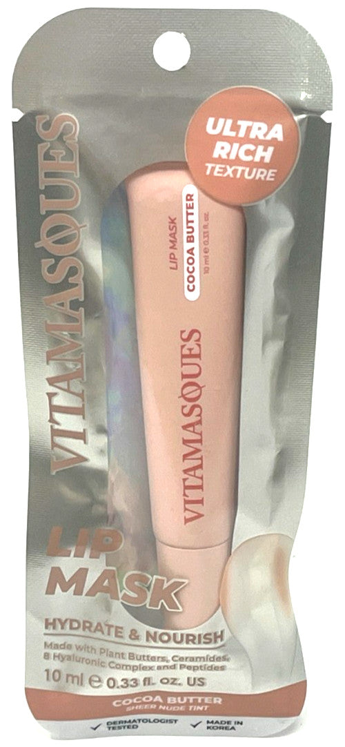 Hydrating Lip Mask with Cocoa Butter & Nude Tint | Nourishing Lip Treatment