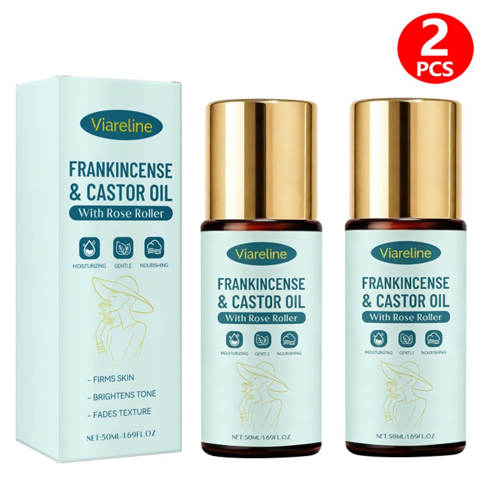 Frankincense Castor Oil Roller - Organic Cold-Pressed 50ml