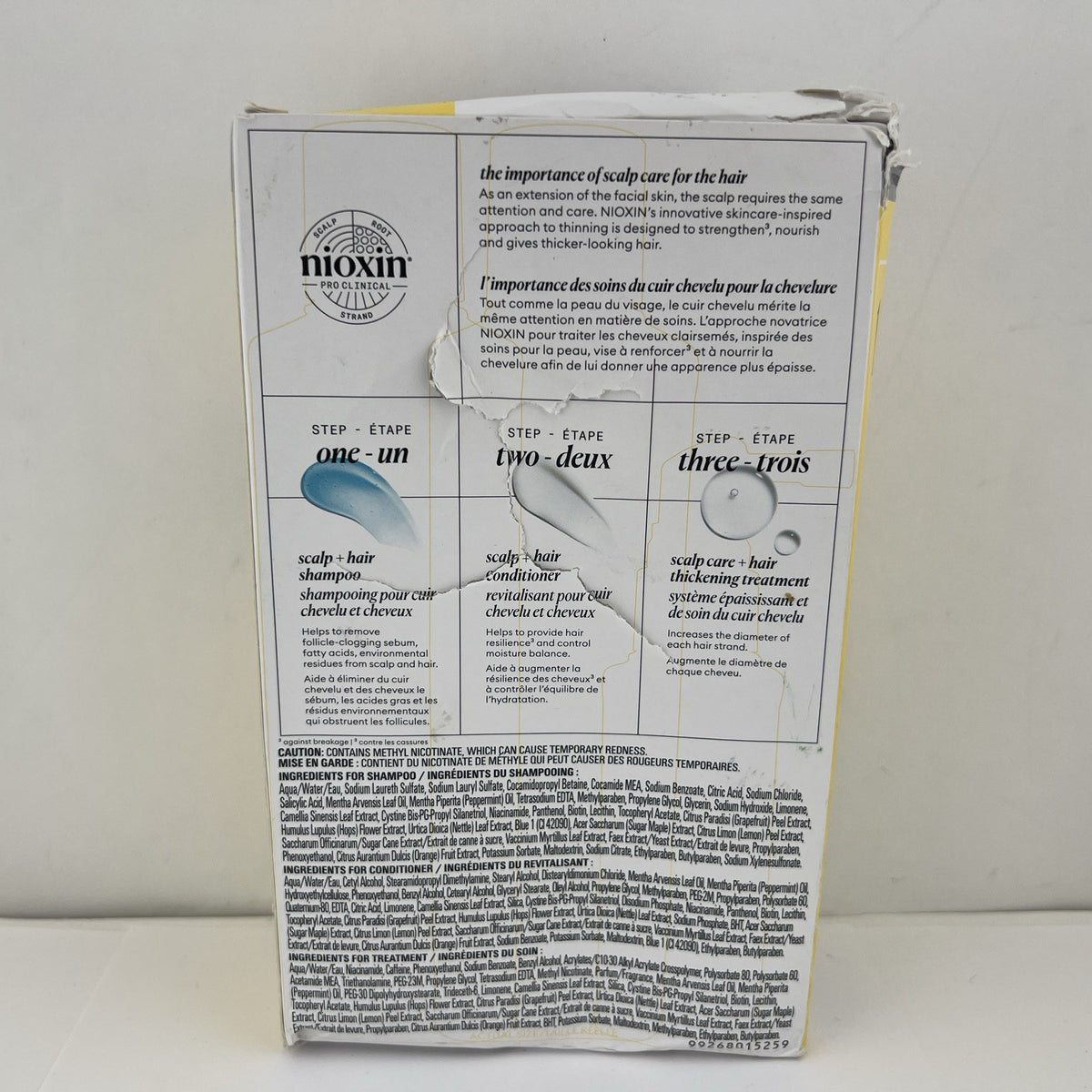 Nioxin System 1 Hair Thickening Kit - Natural Untreated Hair