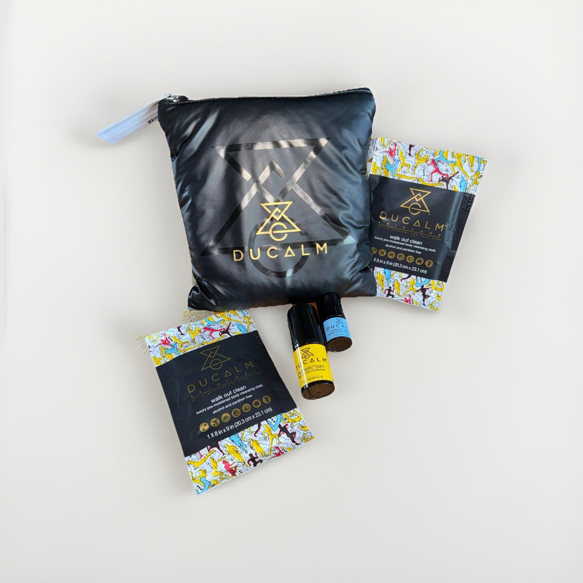 DUCALM Skincare Back To Basics Kit - Body Balm, Barrier Cream & Cleansing Cloths