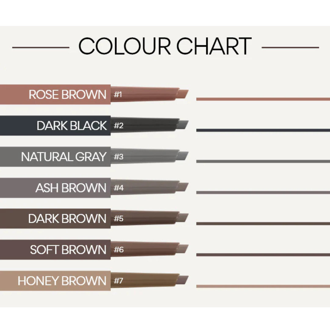 Eyebrow Pencil Flat Tip for Natural & Precise Brows - Multiple Shades
