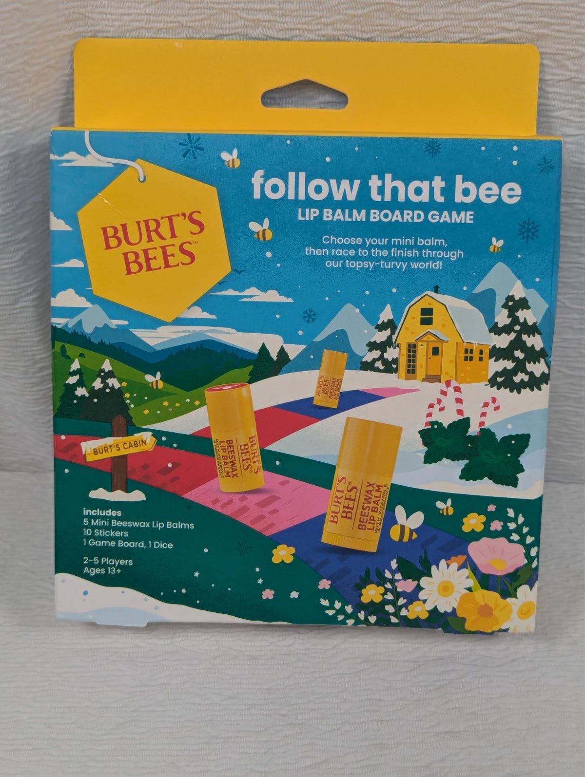Follow That Bee Board Game with Lip Balm Set, Stickers & Dice - Burt's Bees