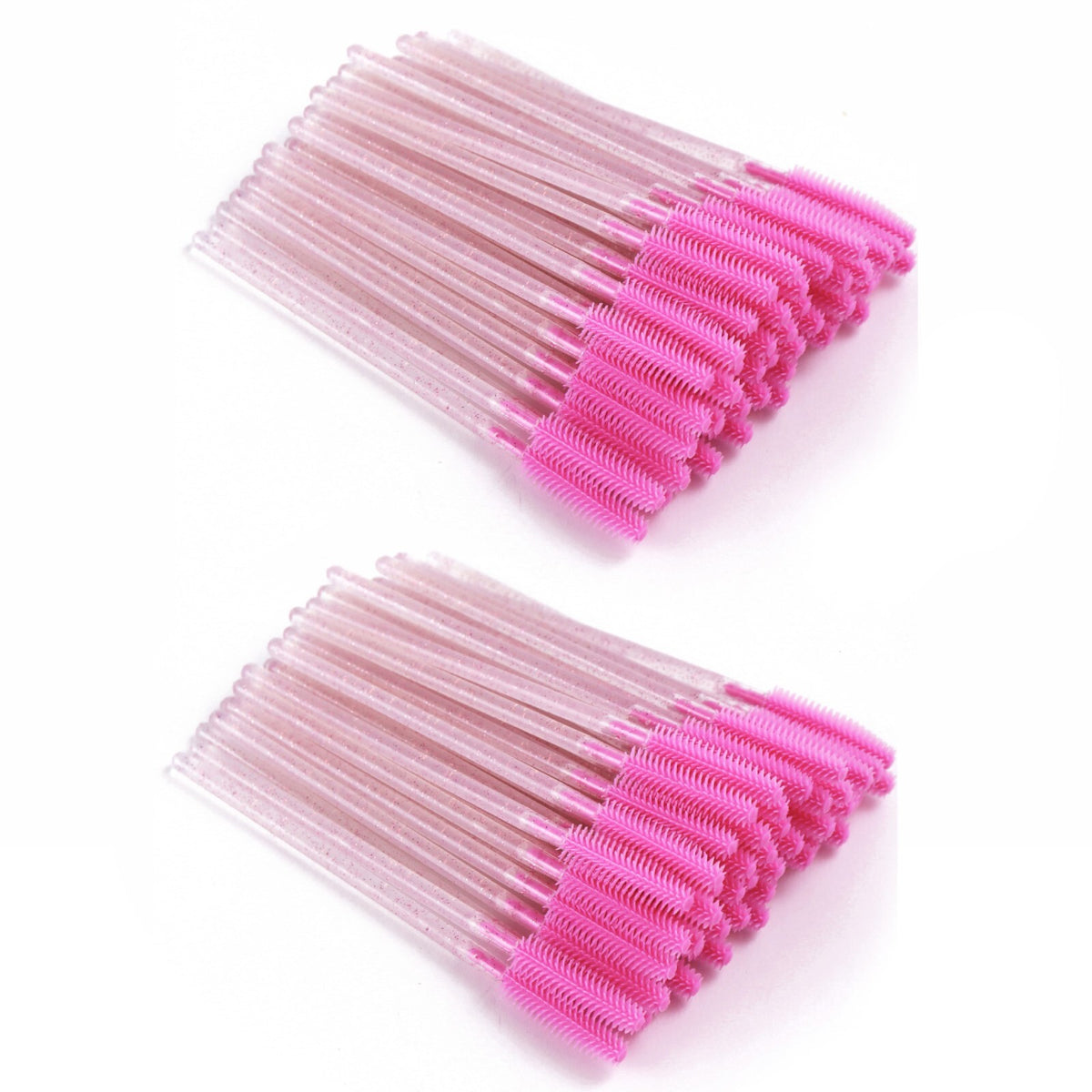 Disposable Silicone Mascara Wands - Hygienic Eyelash & Eyebrow Applicators, 50 or 100 Pieces