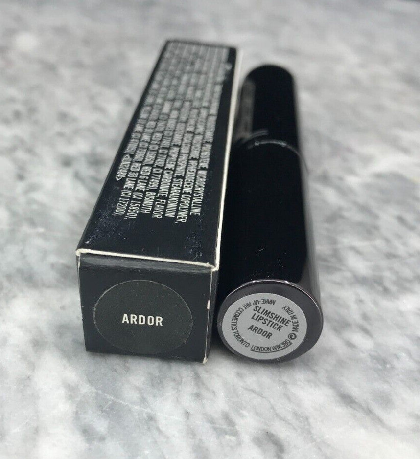 MAC Slimshine Lipstick Ardor 0.08 oz Satin Finish New In Box
