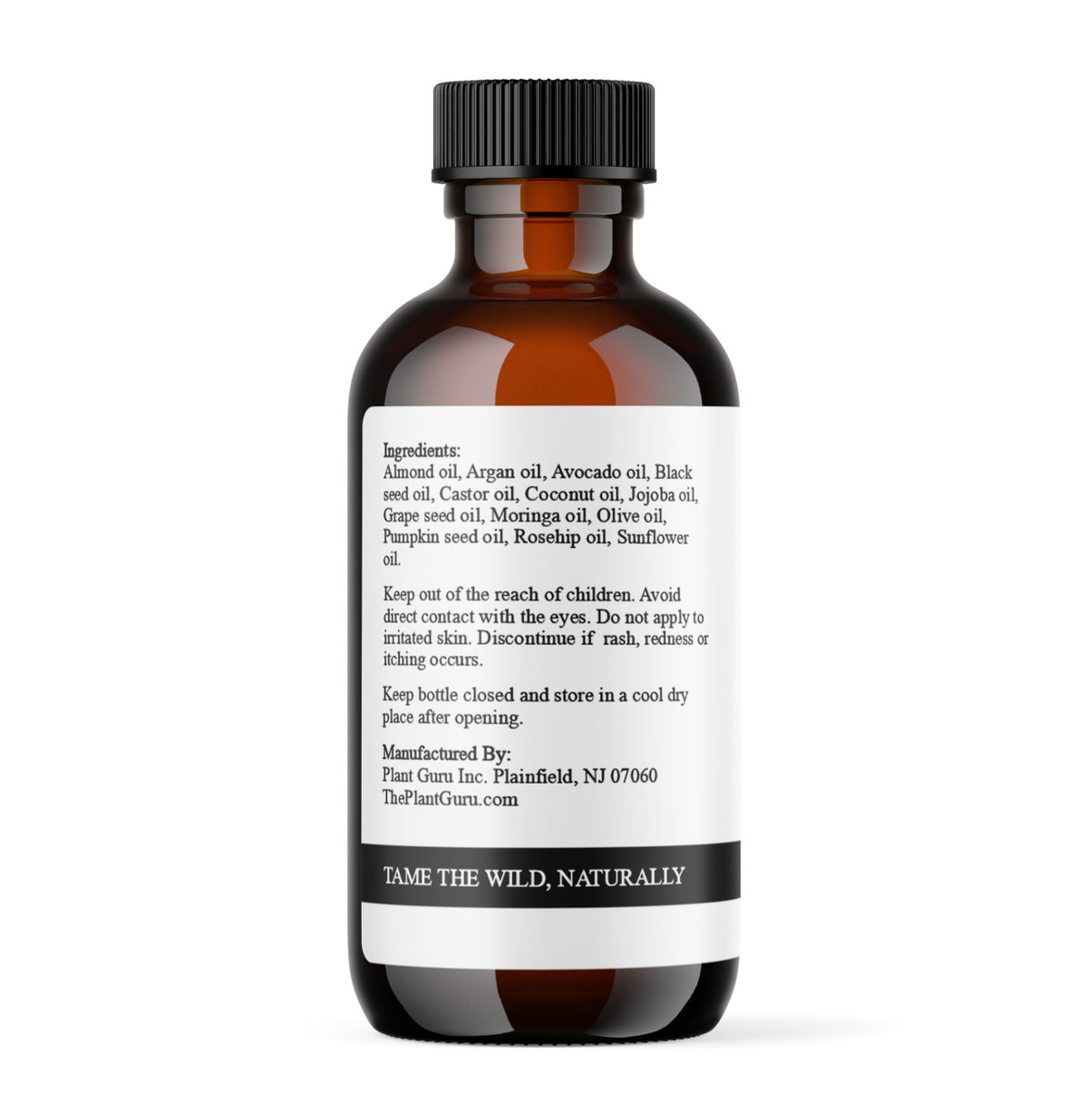 Natural Beard Oil for Hair Growth and Grooming - Unscented, 100% Pure & Nourishing
