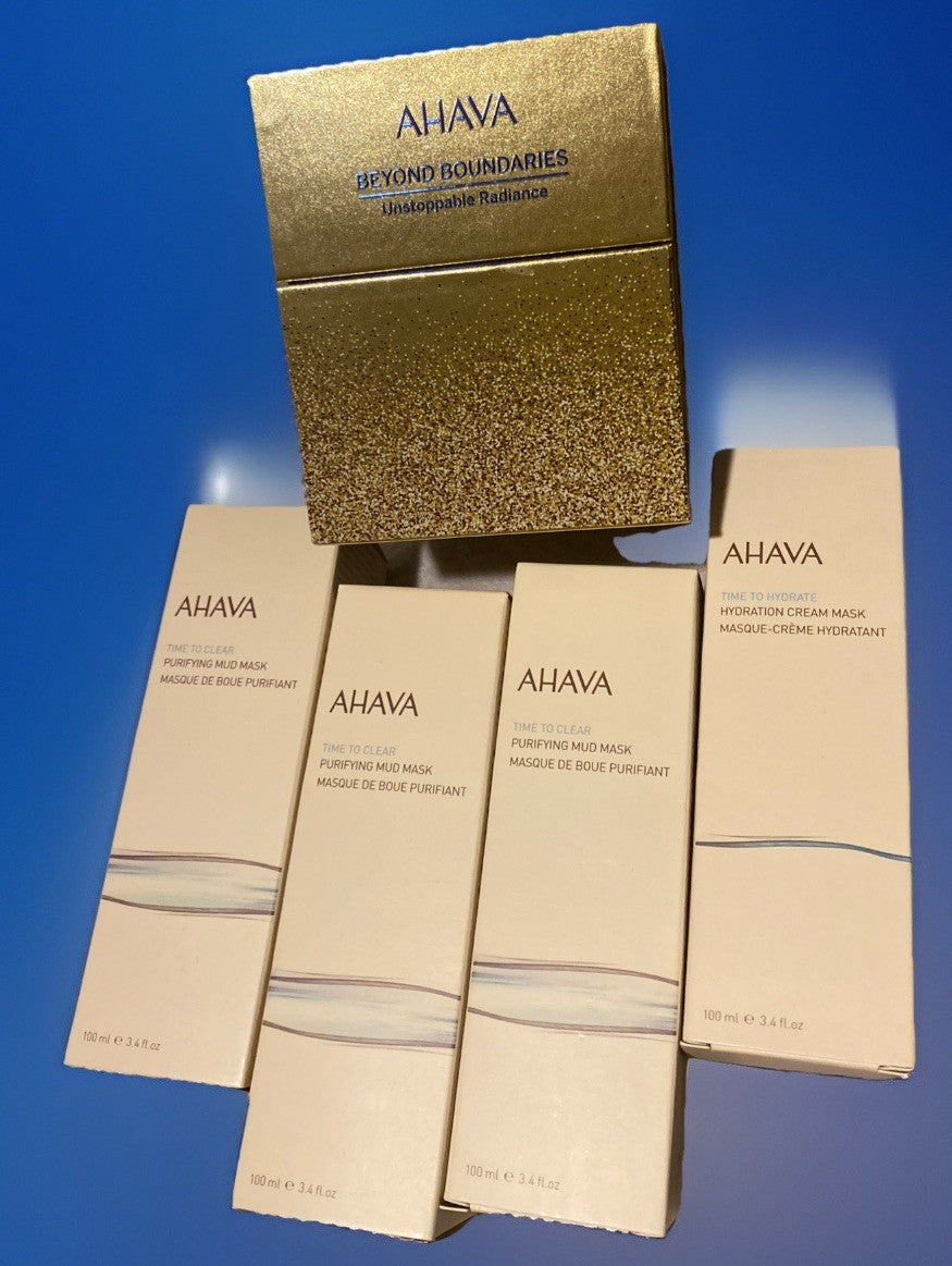 AHAVA TIME TO CLEAR MASK BUNDLE 3PURIFYING MUD&1 HYDRATION CREAM
