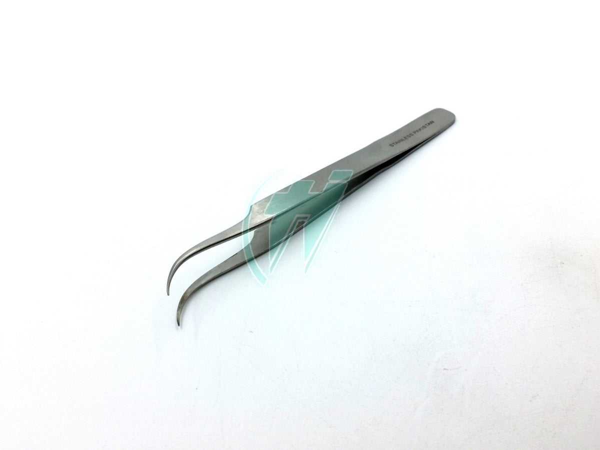 Eyelash Extension Tweezers Curved Stainless Steel Precision Tool
